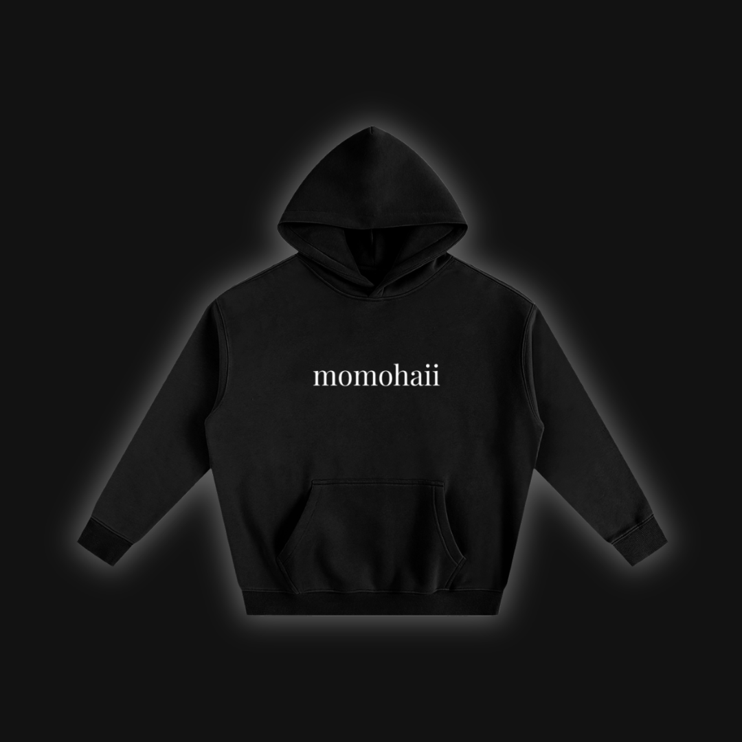plain momohaii oversize fleeced hoodie