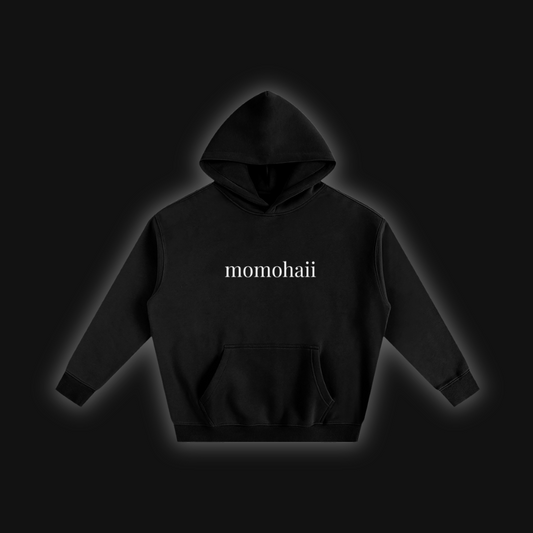 plain momohaii oversize fleeced hoodie